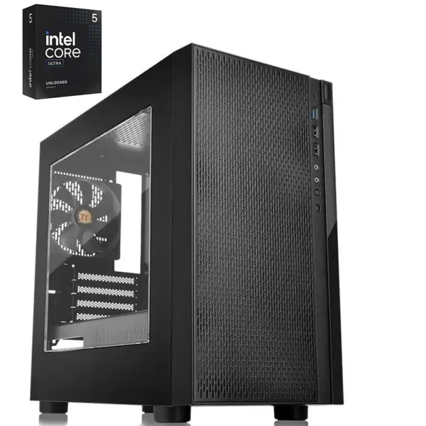 Intel Core Ultra 5 245K 14 Core 5.2GHZ LGA 1851 Desktop Tower - B860M Motherboard WiFi 6E AX, 32GB DDR5 RAM, 1TB PCIe Gen5 M.2 2280 NVMe SSD, Micro Case with 80+ Power Supply Gold Coast Area