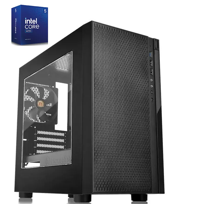 Intel i5 225 10 Cores 4.9GHZ LGA 1851 Desktop Tower - B860M Motherboard WiFi 6E, 32GB DDR5 RAM, 1TB Gen5 M.2 NVMe SSD, Micro Case with 80+ Power Supply Gold Coast Area