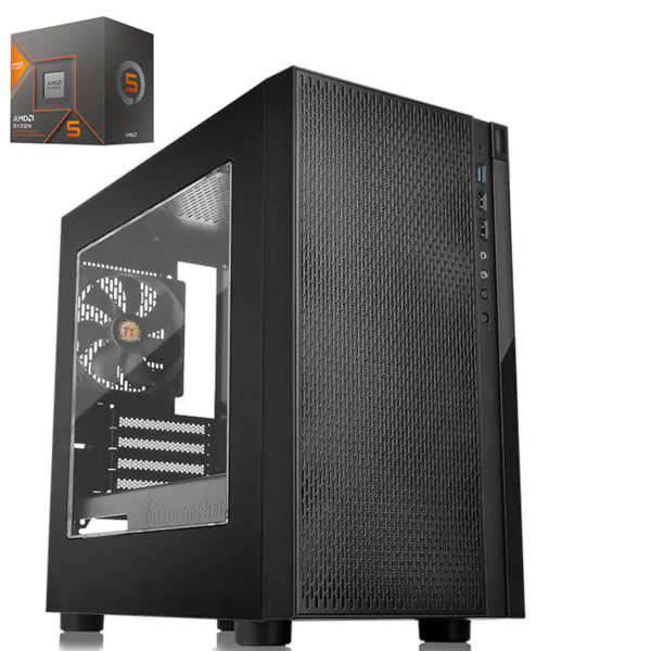 AMD Ryzen 5 8600G 6 Core AM5 5.0GHz Desktop Tower -  B650M AM5 Motherboard WiFi 6E, 16GB DDR5 RAM, 500GB Gen4 M.2 NVMe SSD, Micro Case with 80+ Power Supply Gold Coast Area