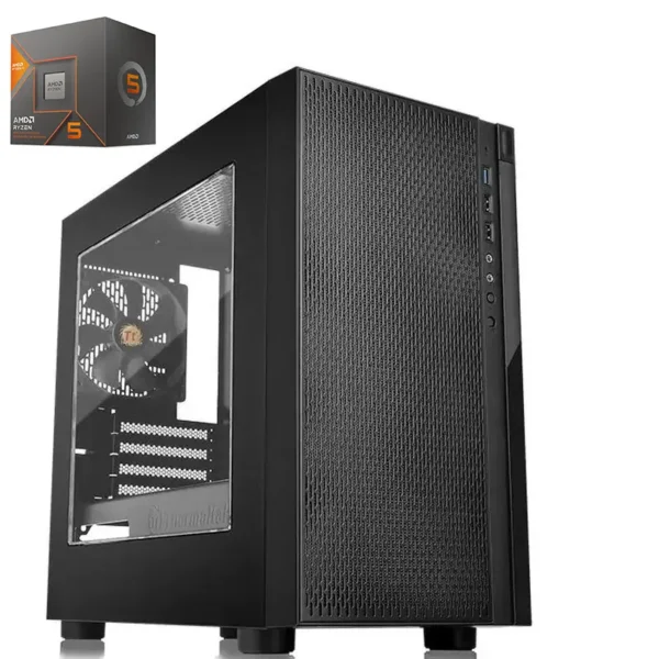 AMD Ryzen 5 8600G 6 Core AM5 5.0GHz Desktop Tower - B650M AM5 Motherboard WiFi 6E, 16GB DDR5 RAM, 500GB Gen4 M.2 NVMe SSD, Micro Case with 80+ Power Supply Gold Coast Area